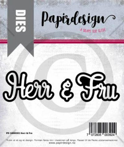 Papirdesign Dies - Herr og Fru