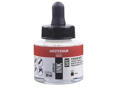 Amsterdam Ink 30ml – 105 Titanium White