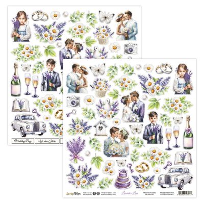 ScrapBoys Lavender Love SB-LALO-07 Klippeark