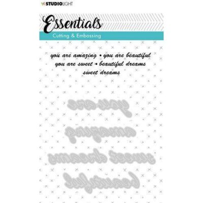 StudioLight- C and E Die Cut Stencil Essentials nr.188