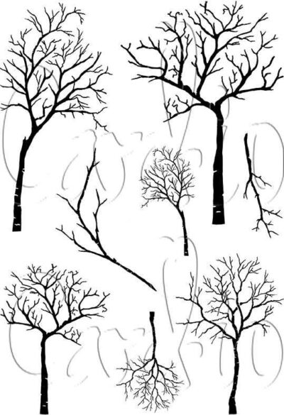 Card-io Winter Trees A6