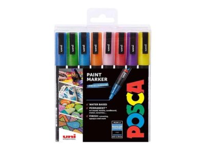 Uni POSCA PC-3M  Sett Sparkling 8stk