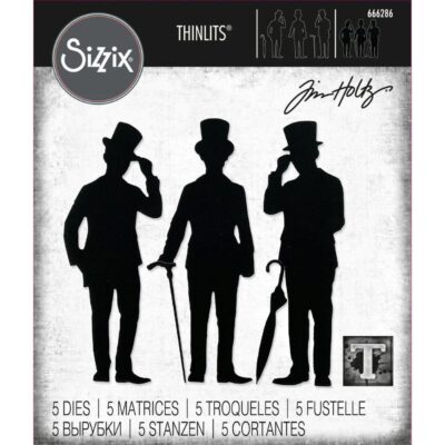 Sizzix • Tim Holtz Thinlits Die Set Gentlemen 5stk