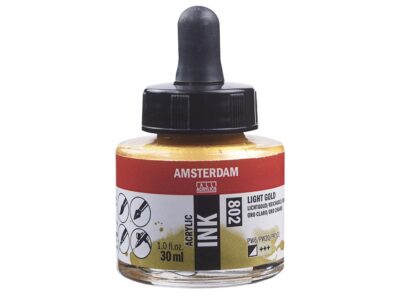 Amsterdam Ink 30ml – 802 Light Gold