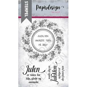 Papirdesign Stempel Julekrans