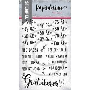 Papirdesign Stempel 100 år
