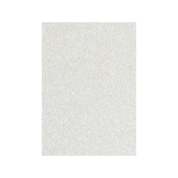 Mosegummi Glitter Hvit A4