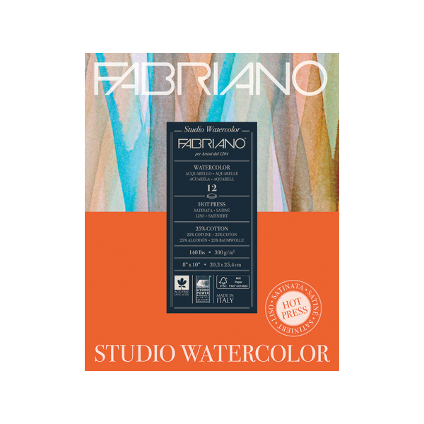 Fabriano akvarellblokk 300g HP