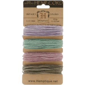 Hemptique Hemp Cord 20lb 120' Vintage