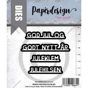Papirdesign Dies - Små ord 6, jul