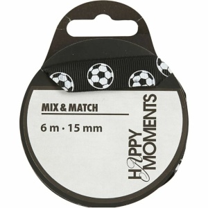 Bånd, Fotball, B: 15 mm, 6m