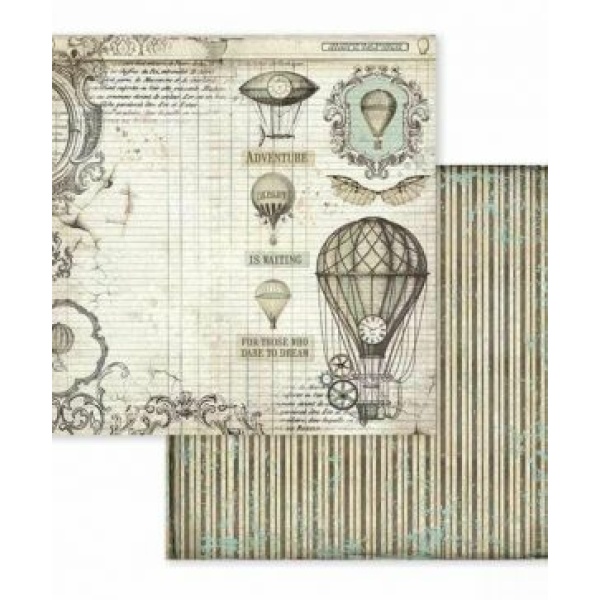 Stamperia Voyages Fantastiques air balloon