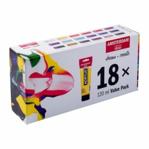 Amsterdam Standard Sett 120ml – 18 tuber – Value Pack