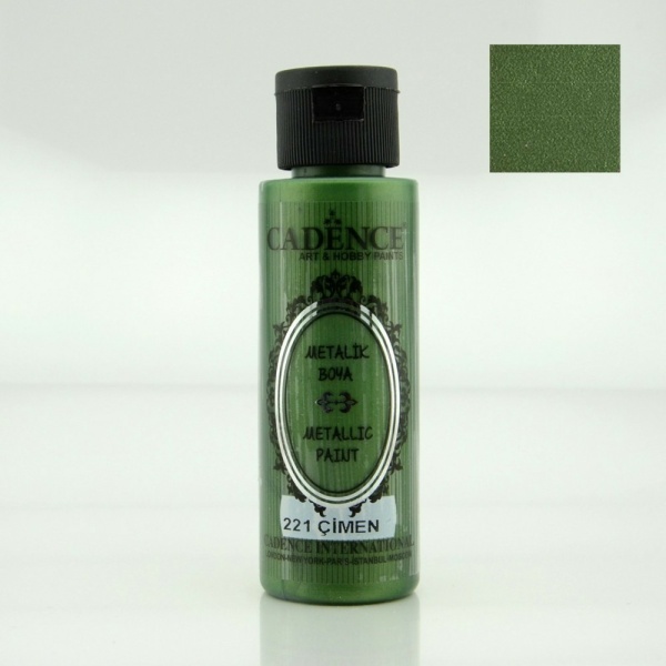 Cadence Metallic Paint - 221 Grass, 70ml