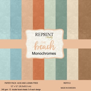 Reprint - The Beach Monochromes 12x12 Blokk