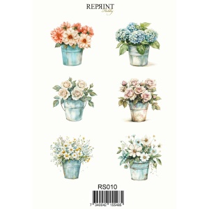 Reprint - The Beach Blomster - Klistremerker