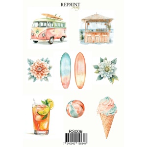 Reprint - The Beach - Klistremerker