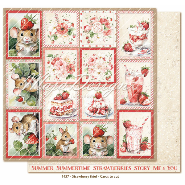 Maja Design Strawberry thief - Cut-out-cards