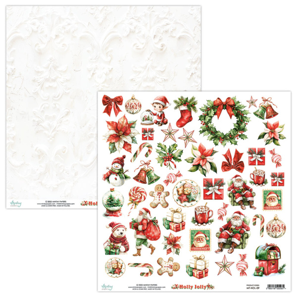 Mintay Holly Jolly 09 12x12 Klippeark