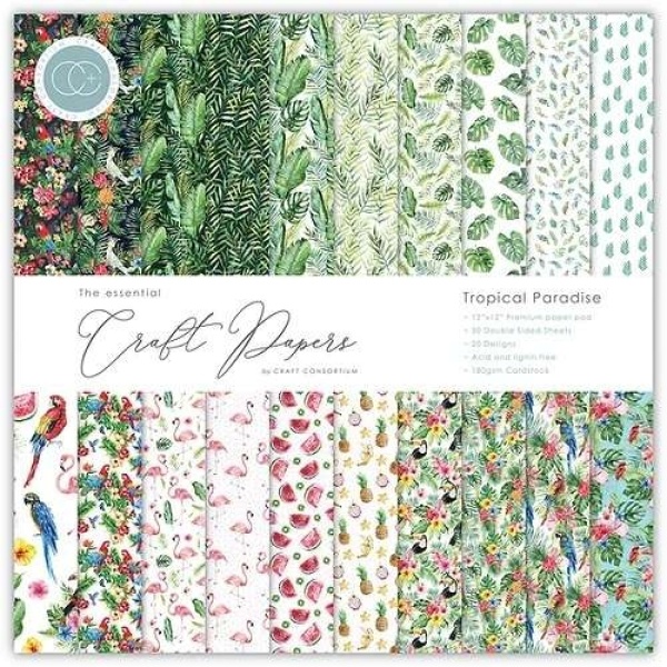 Craft Consortium -Tropical Paradise - 12x12Blokk