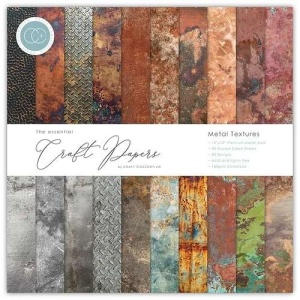 Craft Consortium - Metal Textures - 12x12Blokk