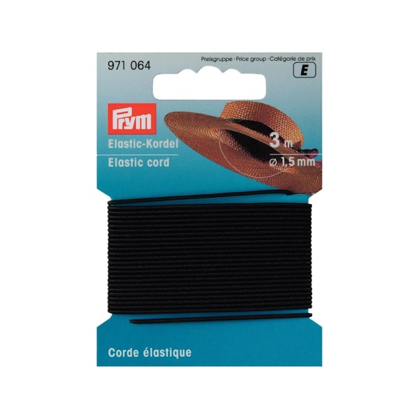 Prym Elastisk strikk Sort