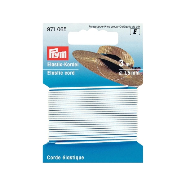 Prym Elastisk strikk 1,5mm-3m Hvit