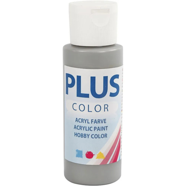 Plus Color hobbymaling, regngrå 60ml