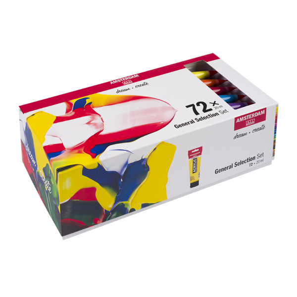 Amsterdam Standard 20ml – Sett 72 ass. farger
