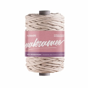 Myboshi Makramégarn Tvinnet 4mm 50m – Nude