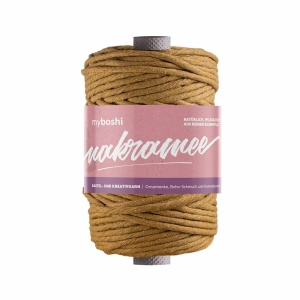 Myboshi Makramégarn Tvinnet 4mm 50m – Honig