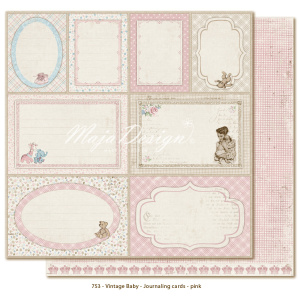 Maja Design Vintage Baby - Journaling cards pink