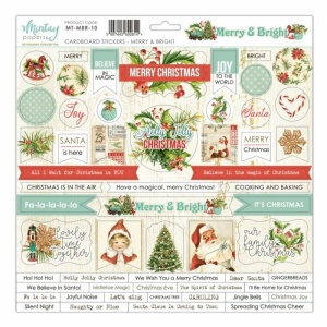 Mintay Merry and Bright Cardboard Stickers