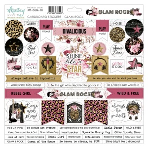 Mintay Glam Rock 10 Cardboard Stickers