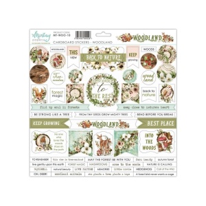 Mintay Woodland10 Cardboard stickers