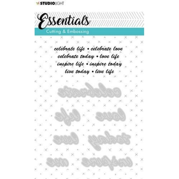 StudioLight- C and E Die Cut Stencil Essentials nr.183