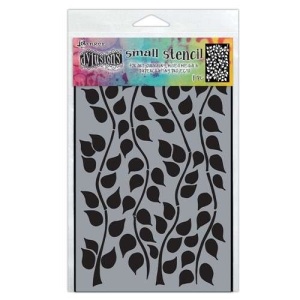 Dylusions Stencil small leaf