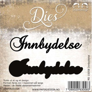 Papirdesign Dies - Innbydelse