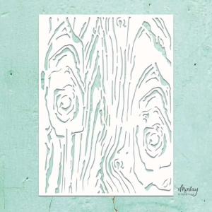 Mintay Kreativa - 6 x 8 Stensil - Woodgrain