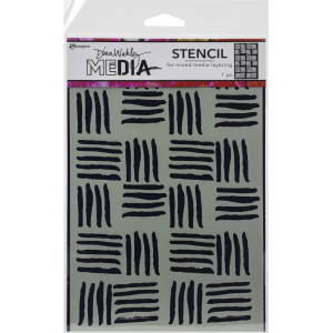 Dina Wakley Media Stencils - Cross Hatch