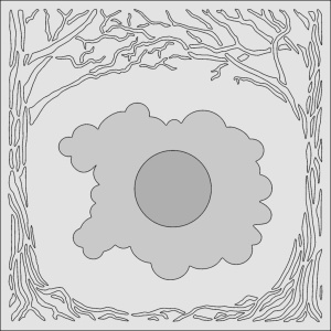 Card-io Through the Forest Majemask Stensil
