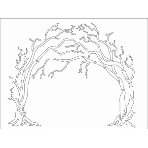 Card-io Tree Arch - 6" x 8" Majemask Stensil