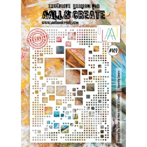 All & Create - A4 Stencil - Superbly Square #109