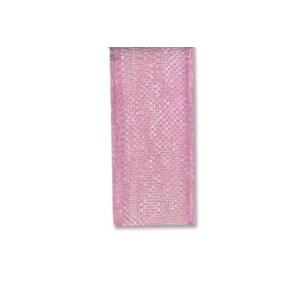 Organza bånd 10mm – 03 Lys rosa – 10m