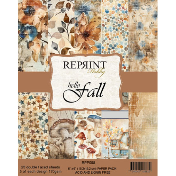 Reprint Hello Fall Collection 6x6 Blokk