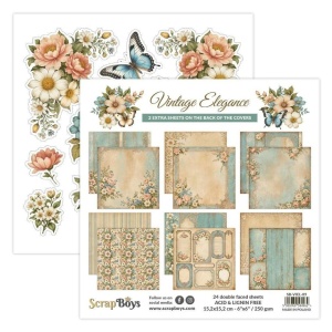 ScrapBoys Vintage Elegance-09 6X6 Blokk