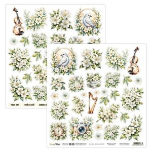 ScrapBoys Flowers Melody-07 12X12 Klippeark