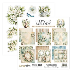 ScrapBoys Flowers Melody-09 6X6 Blokk