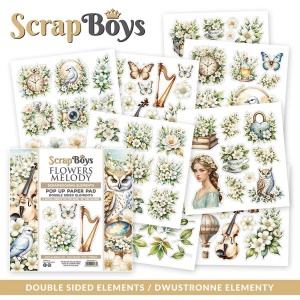 ScrapBoys Flowers Melody-11 6X6 Pop Up Blokk