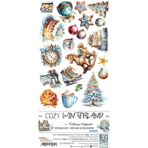Craft O`Clock Cozy Winterland Sett med 18 stk klippeark